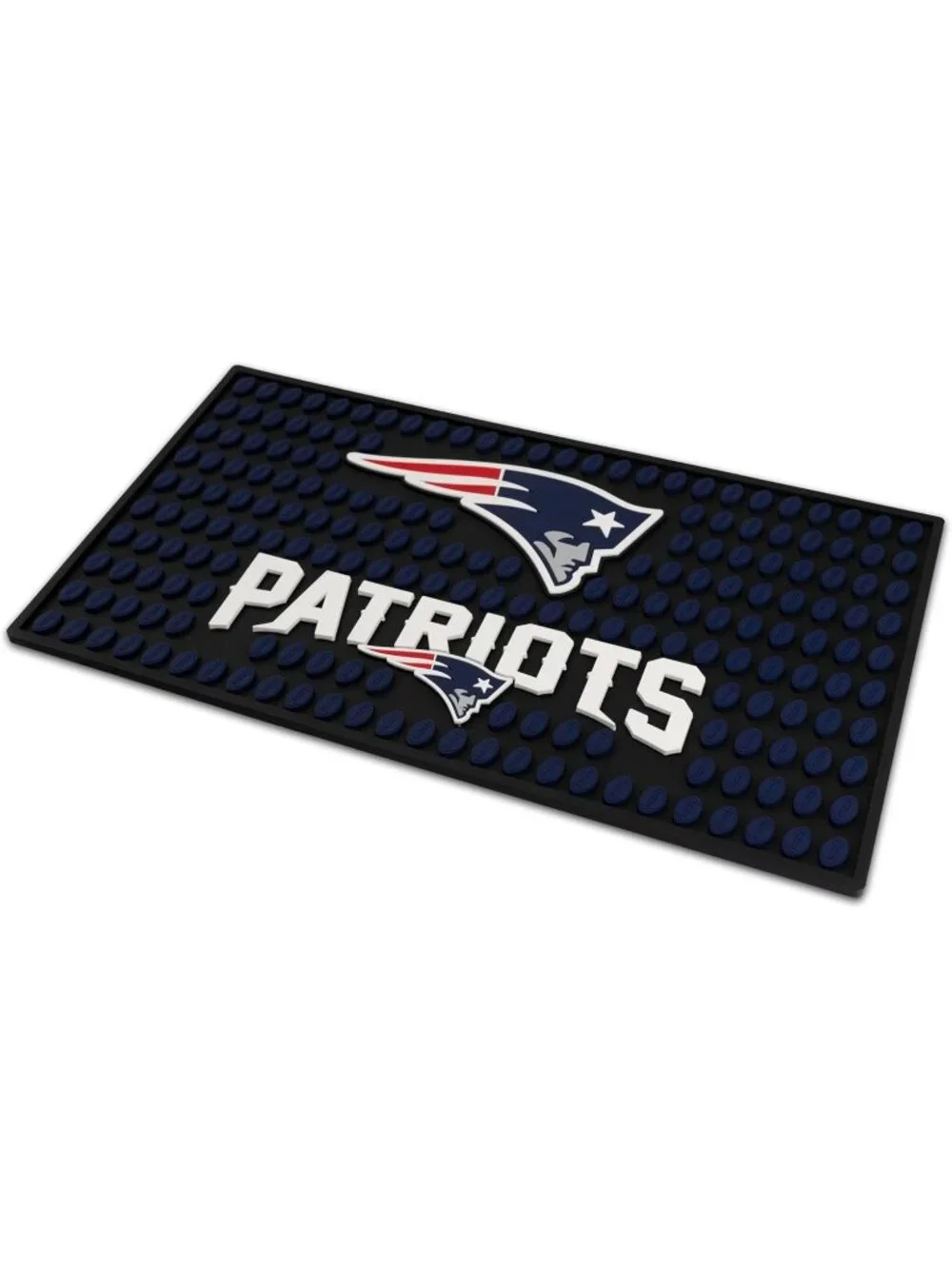 New England Patriots NFL bar non-slip rubber mat, 19 inches by 10.85 new in box